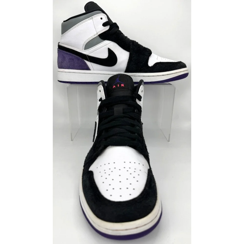 Air Jordan 1 Mid SE 'Varsity Purple'  852542-105 Men Sneaker Size 9